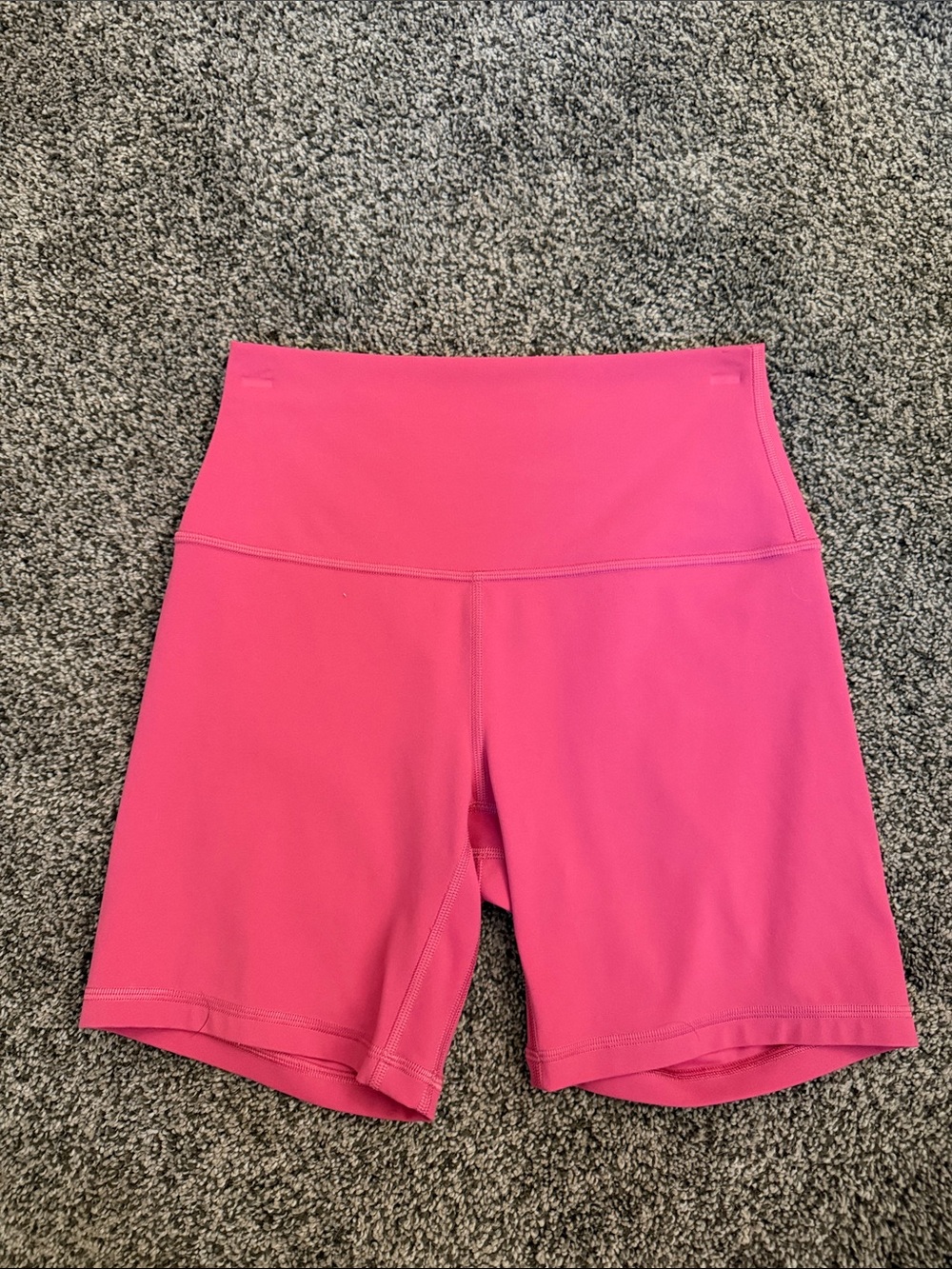 Lululemon Women's High-Waist Pink Active Bike Shorts